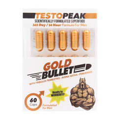 TESTOPEAK GOLD BULLET – Tribulus Terrestris – Muscle Boost – Buy 2 – 1 FREE