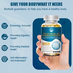 Colon Cleanse Herbal Support 120 Capsules Dietary Supplement