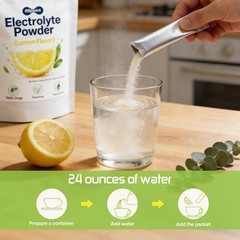 Electrolyte Powder Packets – Lemon Flavored Individual 6.35 Ounce (Pack of 1)