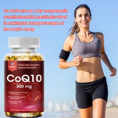 CoQ-10 300mg 120 Softgels Coq10 Co Q10 Coenzyme Heart Support NON GMO