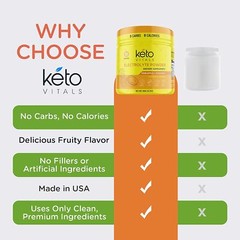 Keto Vitals Electrolyte Powder Pineapple Coconut Energy Drink