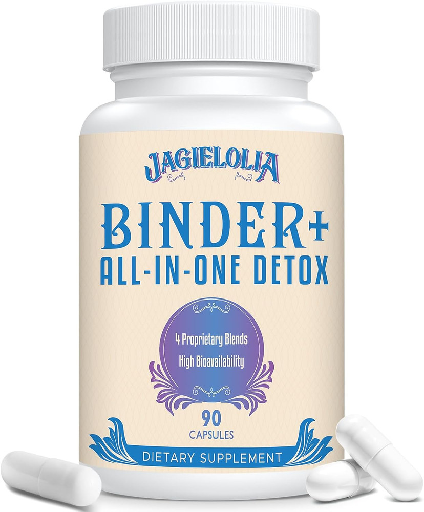 All-In-One Detox Binder Supplement 1500 MG – High Bioavailability, Liver Gut Det