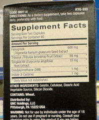 GNC Mega Men Advanced Testosterone Booster, 120 Capsules for 60 Days