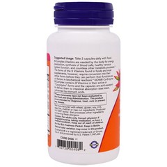 Now Foods Co-Enzyme B-Complex 60 Veggie Caps GMP Quality Assured, Vegan,