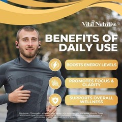Vital Nitric Oxide Supplements for Men – Workout Booster Supplement for Men – Ni