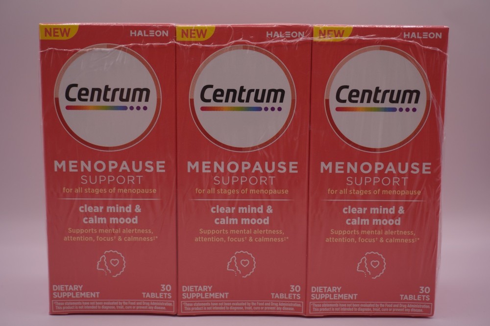 CENTRUM Menopause Support Clear Mind and Mood Tablets -30ct 3Pk Exp.05/26