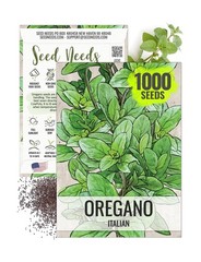 Seed Needs Oregano Seeds for Planting Italian Herbs – Non-GMO Heirloom & Untr…