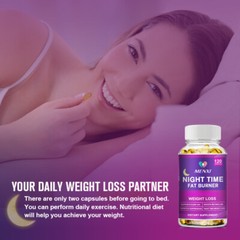 Night Slim Capsules – Sleep Fat Burner & Cortisol Control with Melatonin Blend