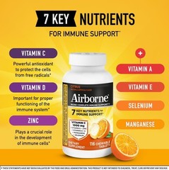 Vitamin C 1000Mg (Per Serving) – Citrus Chewable Tablets (116 Count) 12/2027