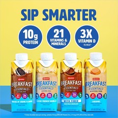Carnation Breakfast Essentials Ready-to-Drink, Classic French Vanilla, 8 FL O…