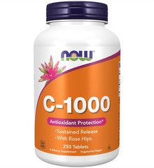 Now Foods Vitamin C-1000 + Rose Hips 250 Tab