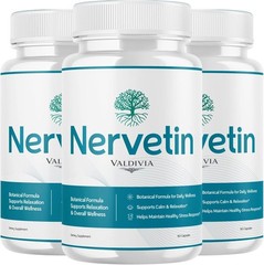 Valdivia Nervetin 120 Capsules 3 Pack Nerve Support Supplement Made in USA