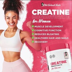 Creatine Monohydrate 5000mg Designed for Women 2g Collagen & 1g BCAA – 240g (30