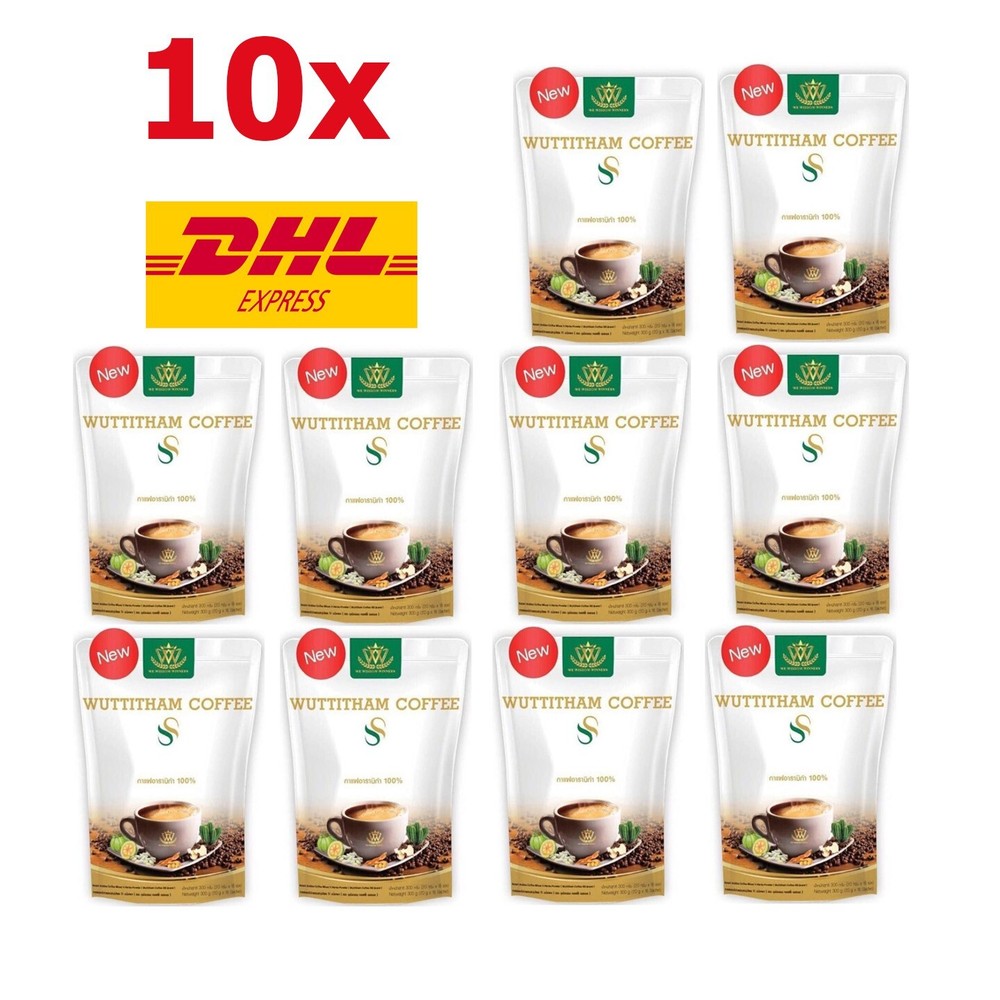 10x Wuttitham Instant Coffee Health Weight Control Anti Aging Slimming Drink