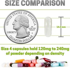 Capsules Express- Size 4 Empty Gelatin Capsules for Cats Gelcaps Gel Caps Pills