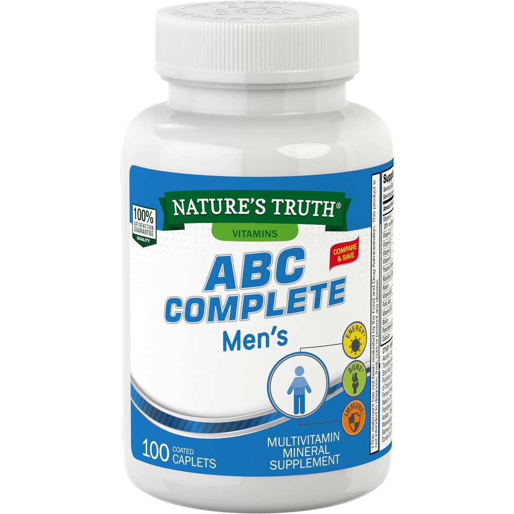 Multivitamin for Men | 100 Caplets | One a Day | Non-GMO | by Nature’s Truth