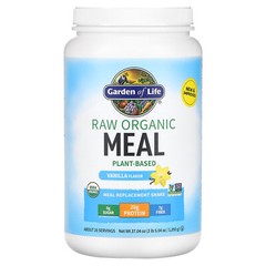 RAW Organic Meal, Meal Replacement Shake, Vanilla, 37.04 oz (1,050 g)