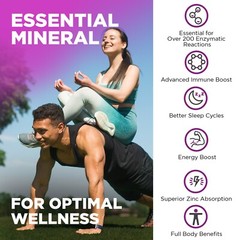 Nutrivein Zinc Picolinate 100mg – 120 Capsules – Immunity Defense Max Strength