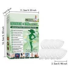 3 Pack Moringa Berberine Microneedle Patches 10 in 1 Skin Care Patches 7PCS Box