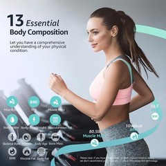 Posture Smart Body Weight Scale Digital BMI Fat Analyzer Bluetooth 400lb Black