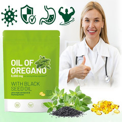 Oil of Oregano 300 Softgels Seed Black Featuring Oil – 6000mg Oregano Oil