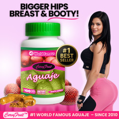 REAL AGUAJE FOR BIGGER BUTT, HIPS & BREAST– 100% Natural FROM PERU – 100 Pills