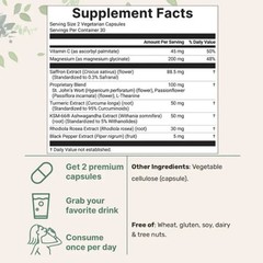 Micro Ingredients Saffron+ Advanced Supplements 60 Veggie Capsules 10-in-1 NEW