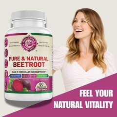 Organic Beetroot Plus. Supports Healthy Circulation, Heart & Energy. USA Made.
