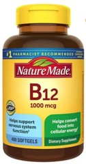 Nature Made Vitamin B12 1000mcg, 400 Softgels 06/2025
