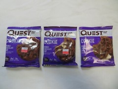 (3) Quest Soft & Chewy Cookie Double Chocolate Chip 2.08 Oz Each *D