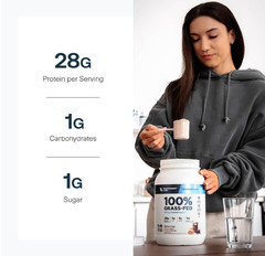Transparent Labs Grass-Fed Whey Isolate, Milk Chocolate, 30 Servings