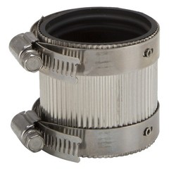 ProSource NHC-150 Coupling, 1-1/2 in, Cast Iron, Plastic and Steel Drain Pipes,