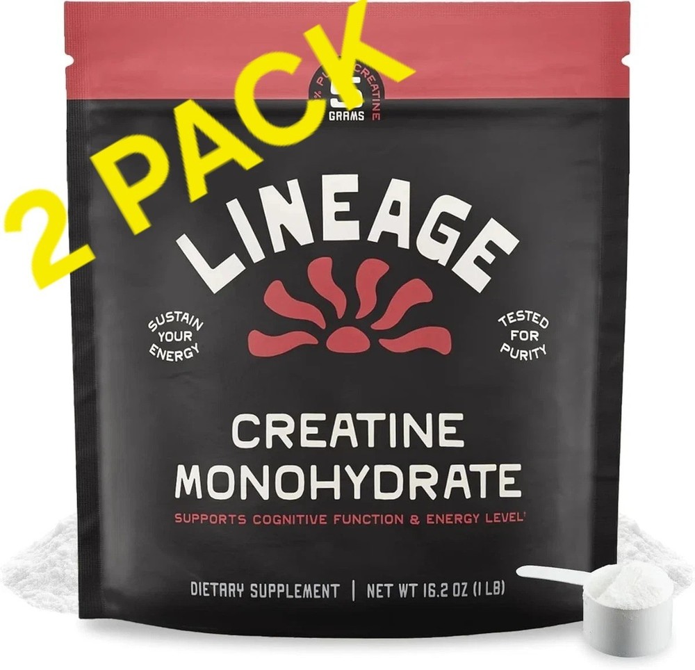 Lineage Provisions Micronized Creatine Monohydrate with Sea Salt – 2 PACK