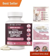Menopause Wellness: Hormone Balance & Energy Boost Supplements – 90 Count