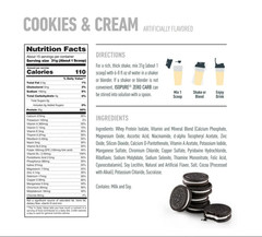 Isopure Zero Carb Whey Isolate Cookies Cream 25g Protein 15 Servings