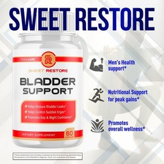 (3 Pack) Sweet Restore Bladder Control Prostate & Bladder Support Formula 180 Ct