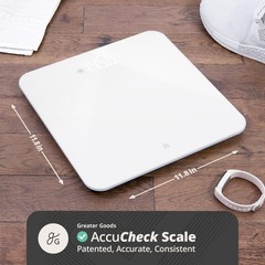 Digital Bathroom Scale – High-Precision Body Weight Scale, 400 lb Capacity, Back