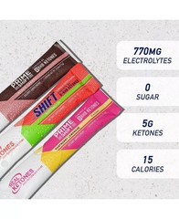 2 x Real Ketones SHIFT Variety Pack, 3 Flavors, 60 Days Supply Packets, Exp 28
