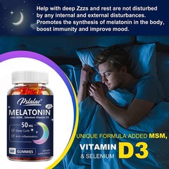 Melatonin 50mg – Improve Sleeping, Fall Asleep Faster, Extend Sleep Time 60pcs