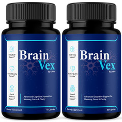 (2 Pack) Brain Vex Capsules For Memory Focus & Clarity BrainVex Pills (120 ct)
