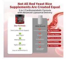 ELEPHANTDAD Red Yeast Rice 1000Mg with Nattokinase & Coq10 – 120 Capsules