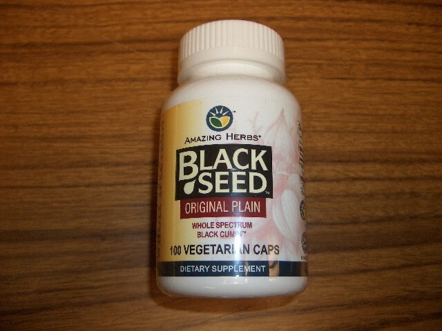 Amazing Herbs Black Seed Original Plain 100 Vegetarian Capsules Exp. 11/2026