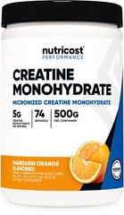 Nutricost Creatine Monohydrate Powder (500G) (Mandarin Orange)