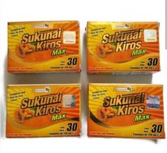 4 Pack Sukunai Kiros MAX Original 120 Cap 200mg Exp 2026 Up