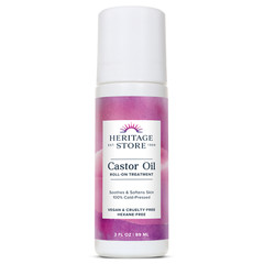 Heritage Store Palma Christi Roll-on Castor Oil | 3 oz