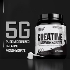 Nutrex CREATINE Monohydrate Powder Micronized Unflavored 200 Servings 1000 Grams