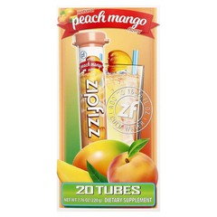 2 X Zipfizz, Energy Drink Mix, Peach Mango, 20 Tubes, 0.39 oz (11 g) Each
