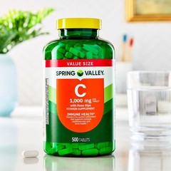Spring Valley Vitamin C with Rose Hips, 1000 mg, 500 Count