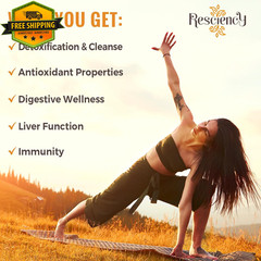 Detox Binder Supplement with Activated Charcoal & Clay – 180 Vegan Capsules