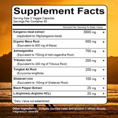 Kangaroo Essence 5000mg 30/60/120 Capsules For Vitality Support